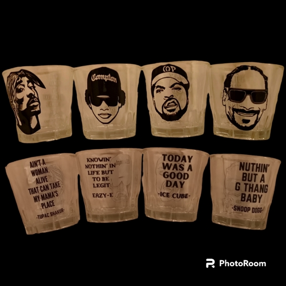 90's rap icon shot glasses - Picture 1 of 1